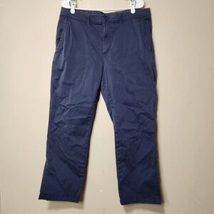 Rowm Pants‎ Mens Size 38 Blue Chino Pockets Cotton Stretch 38x30